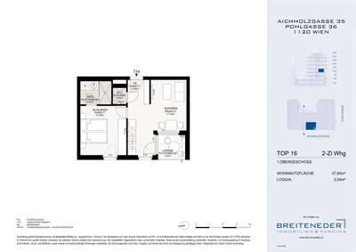 Wohnung kaufen in Wien – 37,65 m², € 264.000 – Bild 10 von 11
