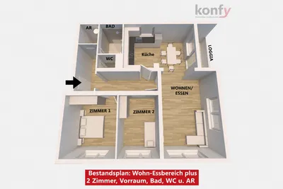 3-Zimmer-Wohnung kaufen in Graz – 90 m², € 219.900 – Bild 9 von 10