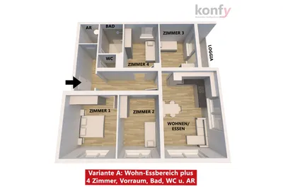 3-Zimmer-Wohnung kaufen in Graz – 90 m², € 219.900 – Bild 10 von 10