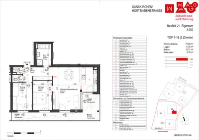 3-Zimmer-Wohnung kaufen in Wels-Land – 77,9 m², € 379.700 – Bild 6 von 6