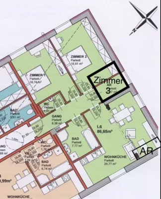 4-Zimmer-Wohnung kaufen in Korneuburg – 88 m², € 319.999 – Bild 9 von 9