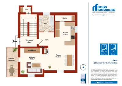 6-Zimmer-Haus mieten in Linz Land – 184,53 m², € 2.000 – Bild 15 von 18