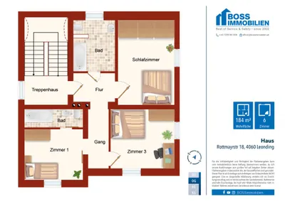 6-Zimmer-Haus mieten in Linz Land – 184,53 m², € 2.000 – Bild 16 von 18