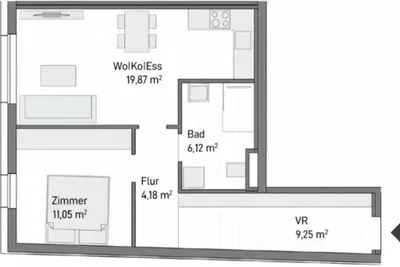 2-Zimmer-Wohnung kaufen in Graz – 50,47 m², € 192.017 – Bild 4 von 4