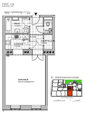 1-Zimmer-Wohnung kaufen in Wien – 46,02 m², € 249.000 – Bild 13 von 14
