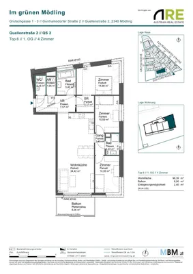4-Zimmer-Wohnung kaufen in Mödling – 96,39 m², € 625.000 – Bild 11 von 11