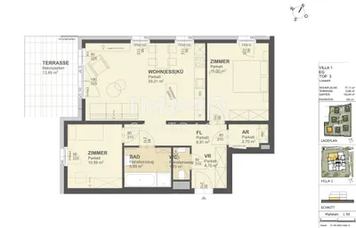 3-Zimmer-Wohnung kaufen in Krems an der Donau – 77,11 m², € 490.000 – Bild 2 von 17
