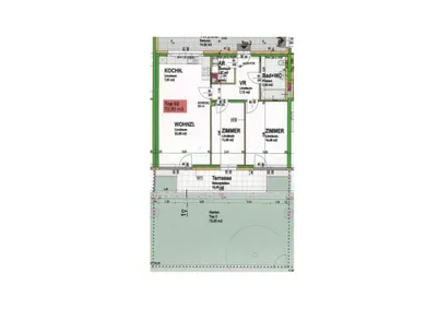 3-Zimmer-Wohnung mieten in Mistelbach – 72,6 m², € 1.061 – Bild 3 von 3