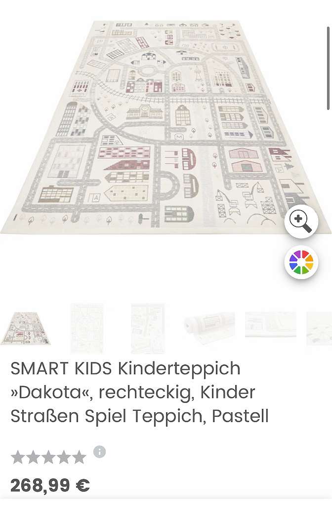 Wunderschöner Teppich Kinderteppich Spielteppich Pastellfarben