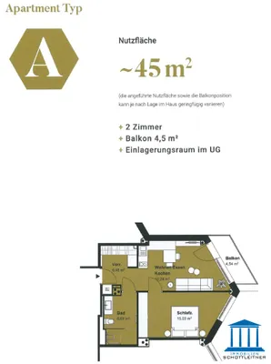 2-Zimmer-Wohnung mieten in Wiener Neustadt – 51 m², € 1.093 – Bild 53 von 65