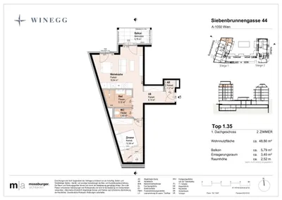Immobilie kaufen in Wien – 48,8 m², € 445.200 – Bild 7 von 8