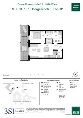 2-Zimmer-Wohnung kaufen in Wien – 51,18 m², € 470.000 – Bild 22 von 22