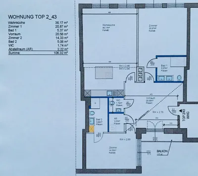 3-Zimmer-Gewerbeimmobilie mieten in Wien – 106 m², € 2.667 – Bild 14 von 14