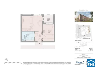 2-Zimmer-Wohnung mieten in Graz – 40,39 m², € 650 – Bild 25 von 25