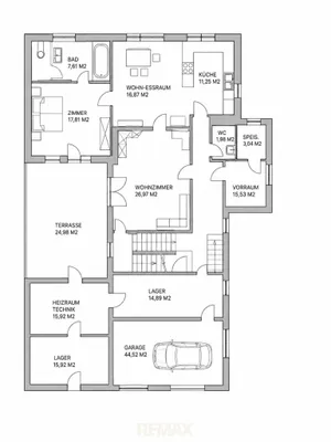 6-Zimmer-Haus kaufen in Hartberg-Fürstenfeld – 202 m², € 230.000 – Bild 19 von 19