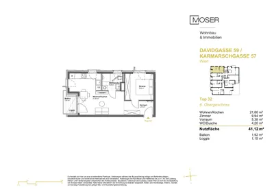 2-Zimmer-Wohnung kaufen in Wien – 41,12 m², € 299.900 – Bild 7 von 8
