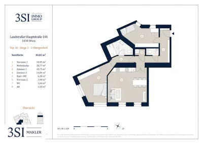 3-Zimmer-Wohnung kaufen in Wien – 84,82 m², € 710.000 – Bild 10 von 10