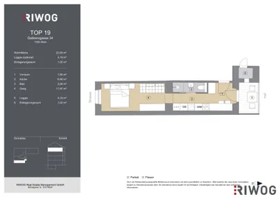 1-Zimmer-Wohnung kaufen in Wien – 22,93 m², € 88.500 – Bild 12 von 12