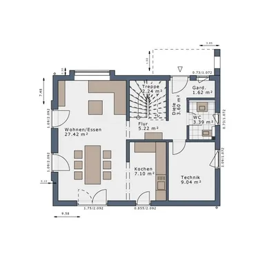 4-Zimmer-Haus kaufen in Mödling – 120 m², € 689.999 – Bild 5 von 7