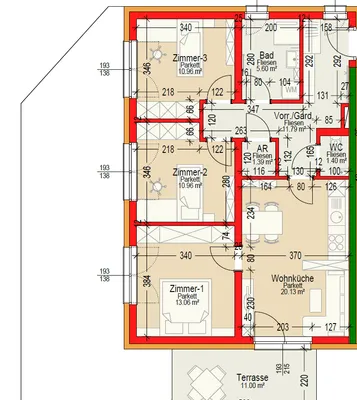 4-Zimmer-Wohnung mieten in Deutschlandsberg – 75 m², € 1.373 – Bild 5 von 12