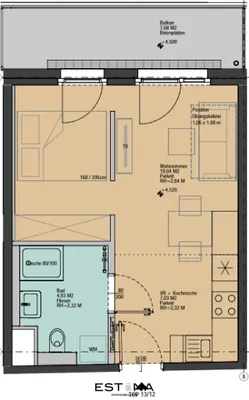 2-Zimmer-Wohnung mieten in Wien – 31 m², € 867 – Bild 9 von 10