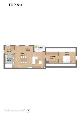 1-Zimmer-Gewerbeimmobilie kaufen in Korneuburg – 36,8 m², € 217.120 – Bild 10 von 14