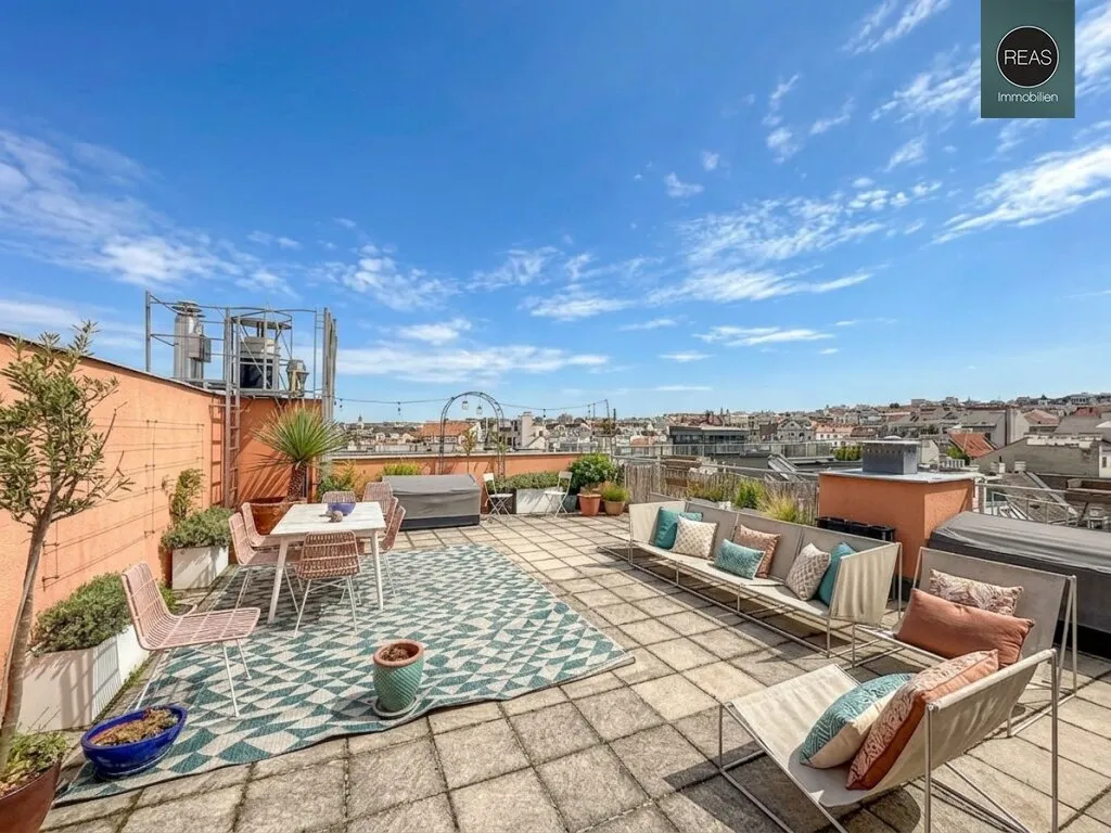 Stylisches Maisonette - Büro mit atemberaubender Dachterrasse nahe Naschmarkt! Garagen verfügbar! - Ansicht 2