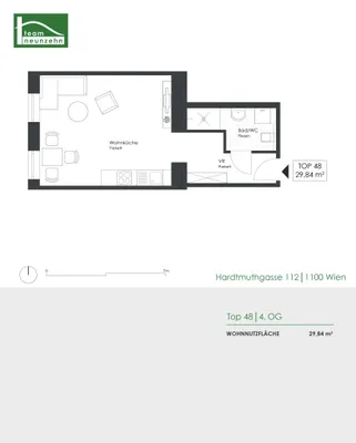 1-Zimmer-Wohnung kaufen in Wien – 29,84 m², € 145.000 – Bild 4 von 4