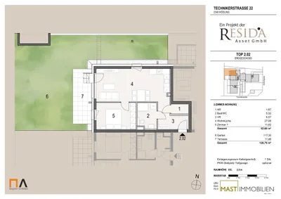 2-Zimmer-Wohnung kaufen in Mödling – 52,66 m², € 325.000 – Bild 13 von 13