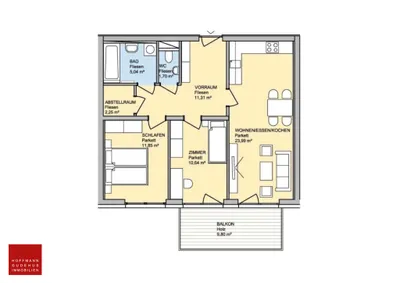 3-Zimmer-Wohnung mieten in Graz – 66 m², € 998 – Bild 8 von 8