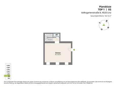 2-Zimmer-Gewerbeimmobilie kaufen in Linz – 102 m², € 339.000 – Bild 16 von 17