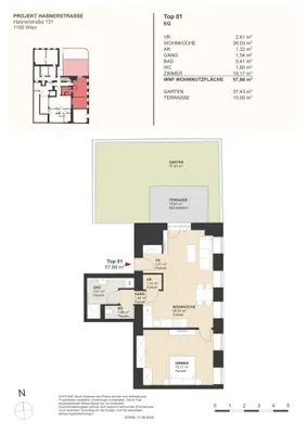 2-Zimmer-Wohnung kaufen in Wien – 57,88 m², € 433.227 – Bild 4 von 5
