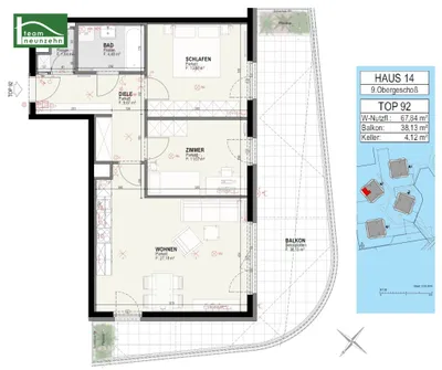 3-Zimmer-Wohnung mieten in Graz – 67,84 m², € 1.281 – Bild 19 von 19