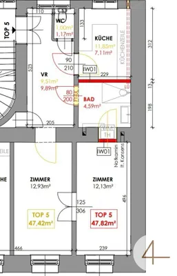 2-Zimmer-Wohnung kaufen in Wien – 47,82 m², € 315.650 – Bild 5 von 5