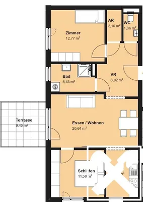 3-Zimmer-Immobilie kaufen in Perg – 70,12 m², € 249.600 – Bild 11 von 11