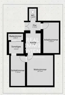3-Zimmer-Wohnung kaufen in Wien – 59,06 m², € 245.000 – Bild 8 von 8