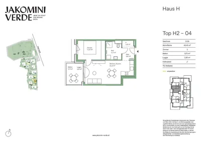 2-Zimmer-Wohnung kaufen in Graz – 45,4 m², € 232.000 – Bild 8 von 8