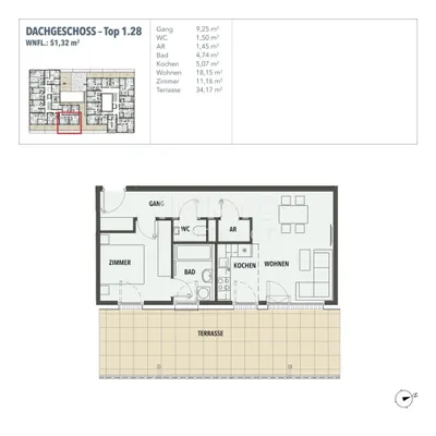 2-Zimmer-Wohnung kaufen in Wien – 51,32 m², € 360.000 – Bild 22 von 22