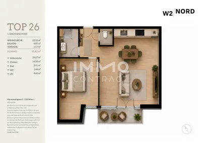 Immobilie kaufen in Wien – 52,92 m², € 288.108 – Bild 7 von 7