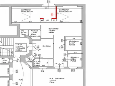 4-Zimmer-Gewerbeimmobilie mieten in Wien – 145 m², € 1.408 – Bild 14 von 14