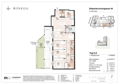4-Zimmer-Wohnung kaufen in Wien – 106,96 m², € 866.100 – Bild 12 von 12