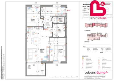 3-Zimmer-Wohnung mieten in Gmunden – 66 m², € 957 – Bild 3 von 3
