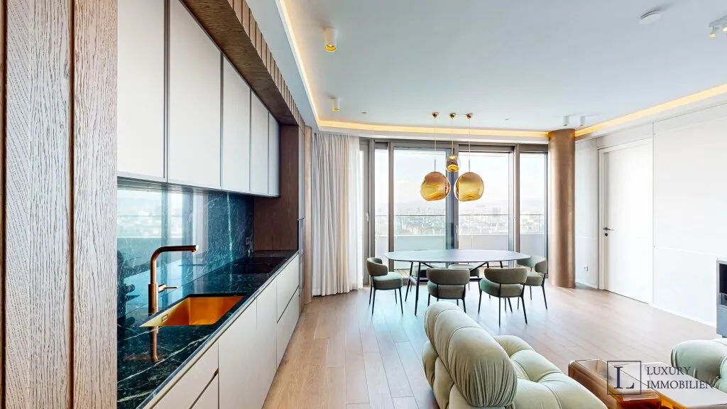 Möblierte Luxuswohnung im Danube Flats, 100 m², 3 Zimmer - Donaustadt, 1220 Wien - Ansicht 3