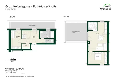 3-Zimmer-Wohnung mieten in Graz – 79,3 m², € 1.507 – Bild 5 von 5