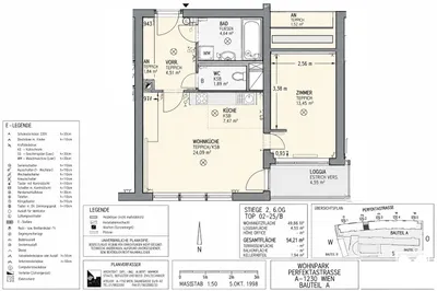2-Zimmer-Wohnung mieten in Wien – 49,66 m², € 970 – Bild 9 von 9