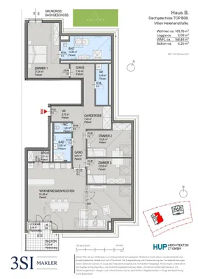 4-Zimmer-Wohnung kaufen in Baden – 170,63 m², € 1.138.100 – Bild 6 von 7