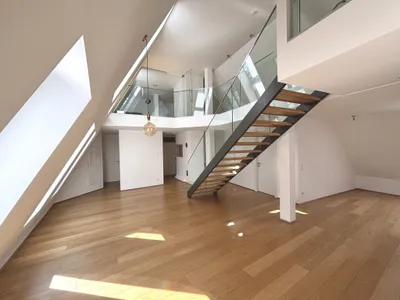 1060 Nähe Naschmarkt! Loftartige moderne 4-Zimmer DG-Maisonette mit Terrasse!
