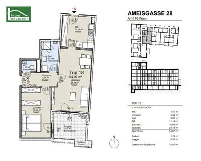 3-Zimmer-Wohnung kaufen in Wien – 64,07 m², € 495.300 – Bild 34 von 34
