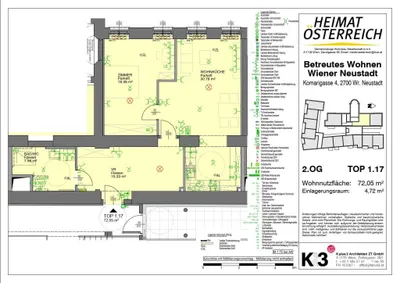 2-Zimmer-Wohnung mieten in Wiener Neustadt – 72,05 m², € 985 – Bild 13 von 15