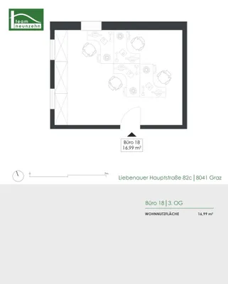 1-Zimmer-Gewerbeimmobilie mieten in Graz – 17 m², € 594 – Bild 6 von 6